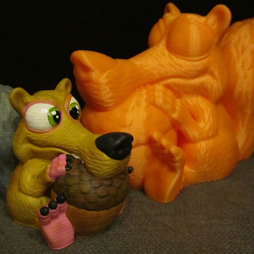 Scrat Painted.JPG Baby Scrat (Easy print no support)