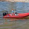 OnTheWater2.jpg RC Center Console Rigid Inflatable Boat RIB Upgraded Componenets