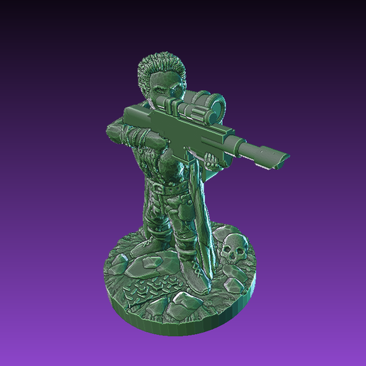Guard_Sniper.png Download free STL file Castaway Guardswoman Sniper • 3D printing design, Ellie_Valkyrie