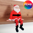 Flexi-Santa-Rembstudios-2.png Flexi Santa | Print in Place | NO Support | Christmas Design