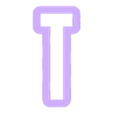T_Ucase.stl heinrich - alphabet font - cookie cutter