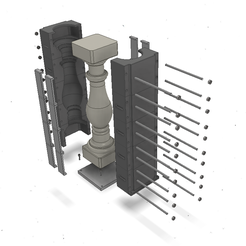 0.png STL file MOLD Nº6 (BALUSTER)・3D print object to download