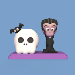 HalloweenSkullPot1.png Download file Halloween Skull Pot • Design to 3D print, Usagipan3DStudios