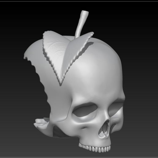 Apple - SKULL様 🍎 apple skull・ STL File for 3D printing・Cults