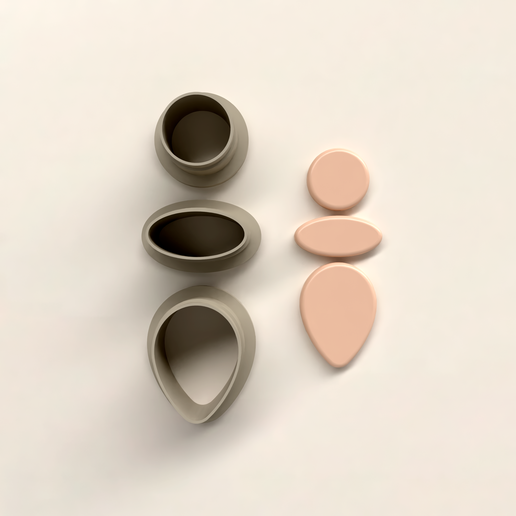 Polymer Clay Cutter STL 3D Printable | Digital File - Geo Cutter EC 10