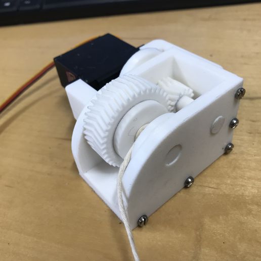 reduction gear 1-2.5 with servomotor 3D model