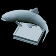Rainbow-trout-trophy-37.png rainbow trout / Oncorhynchus mykiss fish in motion trophy statue detailed texture for 3d printing
