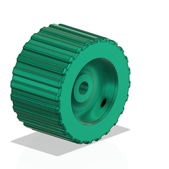 roller_5inx3in_trailer v1-03.png Rodillo de bamboleo acanalado ancho 5" X 3" 0.62'' Remolque de la barca del eje 3d cnc