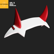 httpscults3d.comenusersEstikumacreations-1.png 3D file ZERO TWO Headpiece - STL - 3D Files - Darling In The Franxx・Template to download and 3D print
