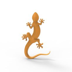 Gecko-3d-relief-.1.jpg STL file of Gecko in relief