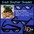 8Bit-Shades-IMG.jpg 8 Bit Shutter Shades Retro Sunglasses 1980s Gamer Costume