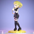 03.png Medusa Gorgon - Elegante traje negro sin mangas - Soul Eater Anime Figure - Impresión 3D