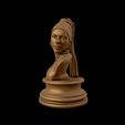 25.jpg Girl with a Pearl Earring 3D Portrait Sculpture