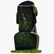 model-3.png Moai statue wearing sunglasses and a party hat NO.2