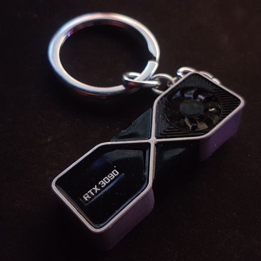 キーホルダー 🗝️ GPU keychain 3000 series・ STL File for ・Cults