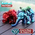 Dan-Sopala-Flexi-Factory-Elephant_06.jpg Fichier STL Éléphant de cirque mignon à imprimer Flexi・Plan pour imprimante 3D à télécharger