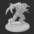 doom-eternal-fireborne-baron-3.png DOOM Eternal Fireborne Baron Statue HIGH Poly Presupported