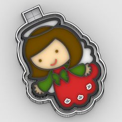 niña-angel_1-color.jpg STL file angel girl - freshie mold・Model to download and 3D print
