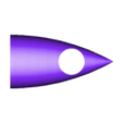 cupula, media posterior.stl Glider fpv pod for Eclipson Glider by Pauldrones