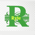 R02.png Letter R (Table Top Design)  with Small Name Insert