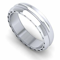 Final-Views-file_001_White-Matte_Platinum.jpg Archivo STL Anillo joya 3D Modelo 712-R・Diseño para descargar y imprimir en 3D