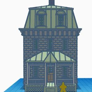 Derr-House-2.jpg HO SCALE SECOND EMPIRE VICTORIAN HOUSE "THE DERR HOUSE"