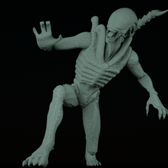 Alien_Bust.png Archivo 3D gratis Alien Xenomporh Rigged・Modelo para descargar y imprimir en 3D