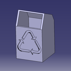 Mini poubelle de bureau ou trousse 5x5x7.PNG Free STL file Mini office trash can・3D printable model to download