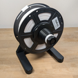 Stand-with-spool.png Porte-bobine de filament rotatif autonome - toutes les pièces sont imprimables !