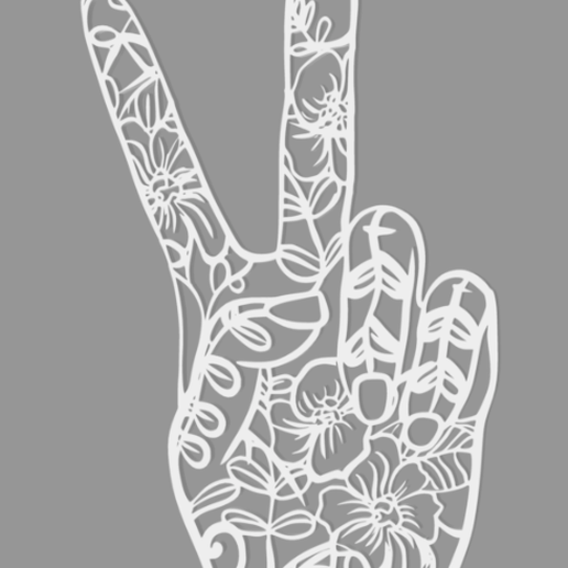 Peace Trellis 3D model