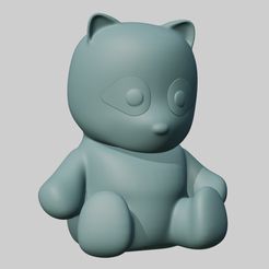 Bear1.0.jpg Free STL file Teddy Bear・3D print design to download, panagraphics