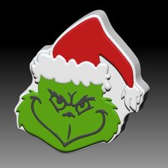GrinchFACEE.jpg Archivo STL CHAMPÚ SÓLIDO CON CARA DE GRINCH Y MOLDE PARA BOMBA DE JABÓN・Modelo de impresora 3D para descargar
