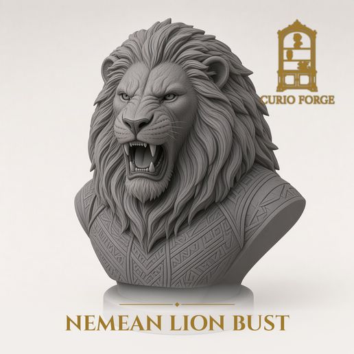Nemean Lion Bust - Percy Jackson Fan Art 3D Print