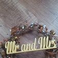 356822613_256490483765107_8389633267625059902_n.jpg Mr and Mrs Font Plaque / Wedding Decor / Anniversary gift/ wedding gift/ Cake topper