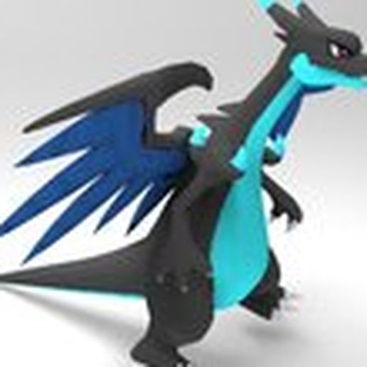 3d file mega charizard x 3d printable model to download cults