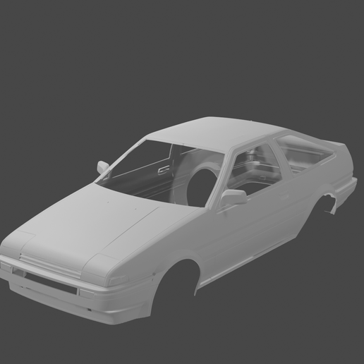 🚗 1985 Toyota Corolla Sprinter AE86 RC Body Shell (1:10 Scale)・ STL ...