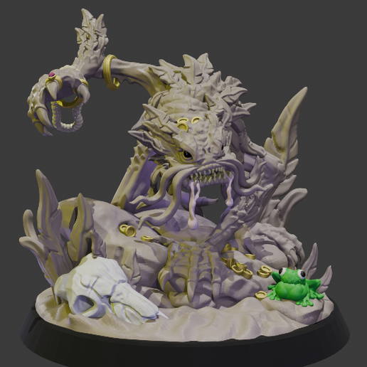 1000021853.png Aberración del Pantano - DnD Boss Monster STL - Miniaturas de Mesa