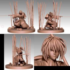 chino.jpg Fichier 3D gratuit Kenshin Himura Battosai・Plan pour imprimante 3D à télécharger