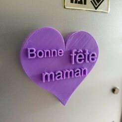 20190526_100322.jpg Free 3D file Bonne fête maman (Happy Mothers' Day)・3D print design to download
