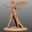 2S.png Fichier STL Déesse du Fey - Miniature de table・Modèle imprimable en 3D à télécharger