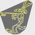 2.jpg WILE E coyote wall decor and  table stand