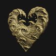 haaaqsss.jpg Heart printing ready jewelry casting CNC milling artisan waves