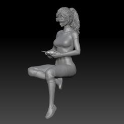 2.jpg STL file DRONE GIRL 2・Model to download and 3D print