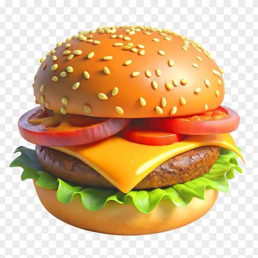 🍔 Classic Cheeseburger – 3D Printable Model