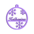 Chrismas-Ornament-Katharina.STL Bola de Navidad