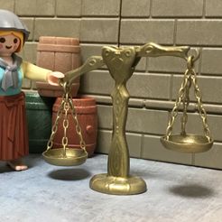 IMG_3272.jpg Archivo STL BALANZA MINIATURA FIGURAS ESCALA PLAYMOBIL・Objeto imprimible en 3D para descargar
