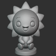 Sun_render.png Sole - Modello STL della collezione Cute Nature Spirits