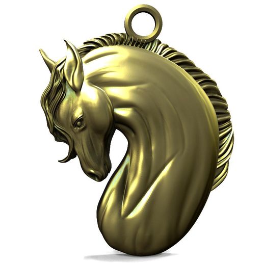 Horse pendant 3D model