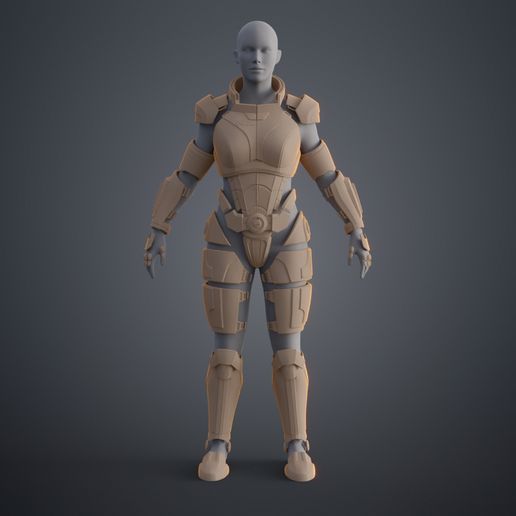 ♀️ N7 Female Shepard Armor - Mass Effect・ 3D File for 3D printing・Cults