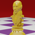 cyborg.png Chess Board Avengers vs Justice League